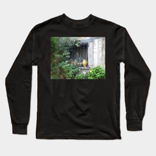Window in the Provence with flowers. Long Sleeve T-Shirt